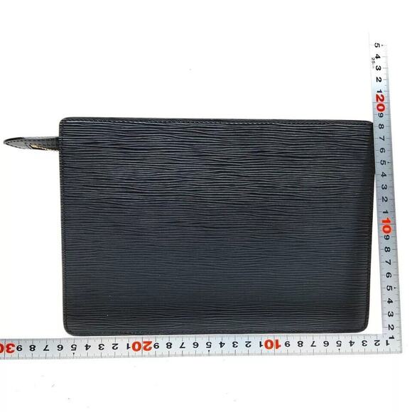 Louis Vuitton Pochette Homme Clutch Black Leather  SR1918 - Picture 2 of 8